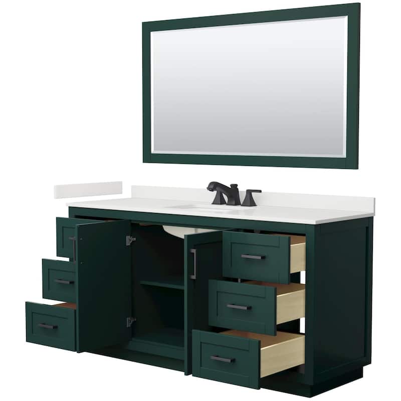 Wyndham Collection WCF292966S-QTZ-US3M58 Miranda 66" Free Standing