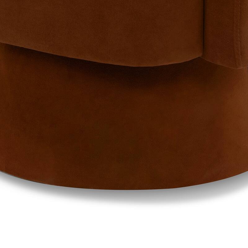 Spruce & Spring Jamie Swivel Fabric Accent Chair