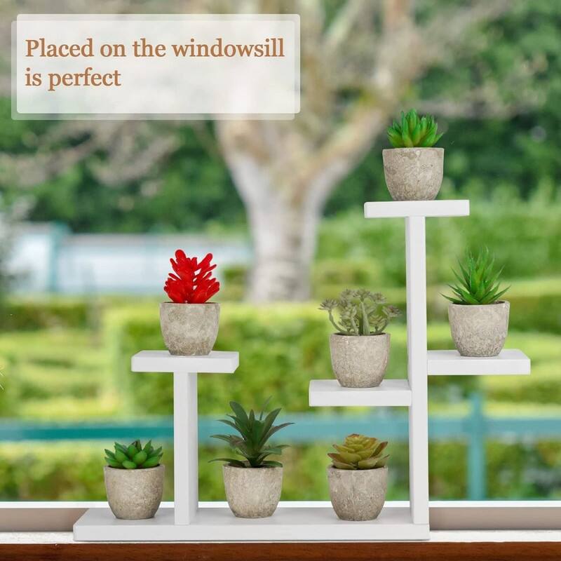 Wooden DIY Mini Tabletop Plant Stand (White) Bed Bath & Beyond 39869066