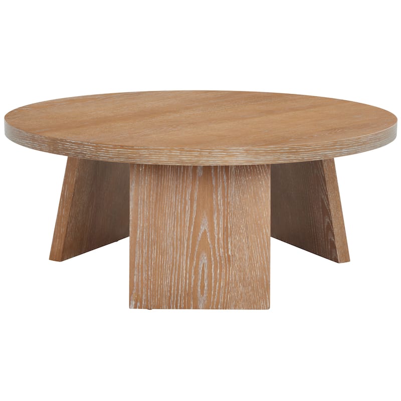 SAFAVIEH Couture Julianna Modern Wood Coffee Table - 36 in. W x 36 in. D x 15 in. H