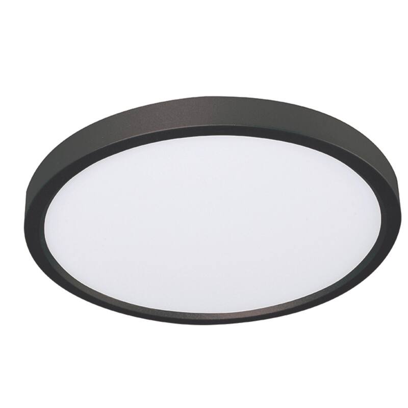 AFX EGRF12LAJD1 Edge 12" Wide LED Flush Mount Ceiling Fixture - Black