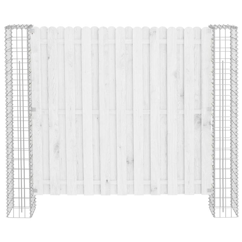 vidaXL Fence Post 2 pcs Silver 7.87 x 7.87 x 74.80 in Metal - 7.87 x 7.87 x 74.80 in