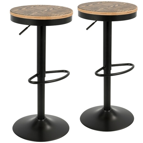 Carbon Loft Goddard Industrial Adjustable Bar Stool (Set of 2). Opens flyout.