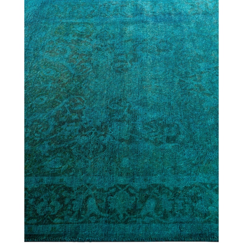 Fine Vibrance One-of-a-Kind Hand-Knotted Area Rug - Blue, 3' 1" x 5' 0" - 3' 1" x 5' 0"