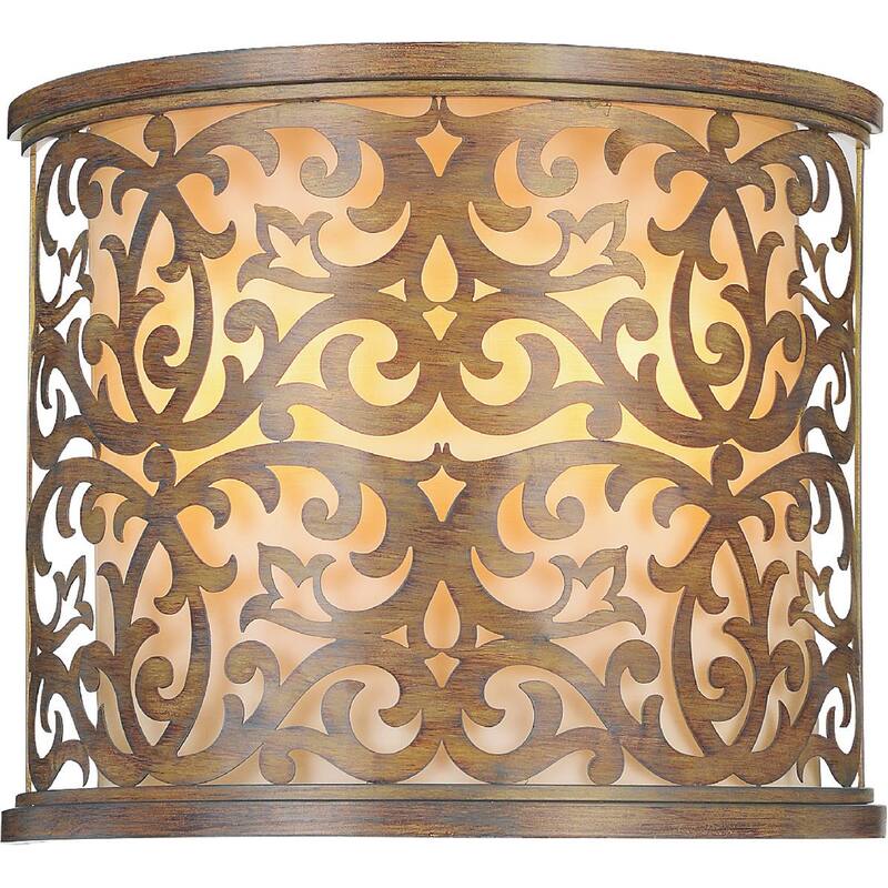 Nicole 2 Light Wall Sconce With Brushed Chocolate Finish - Brushed Chocolate - Brushed Chocolate