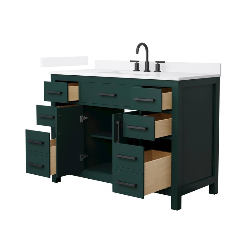 Wyndham Collection WCG2424-48S-QTZ-US3MXX Beckett 48" Free Standing