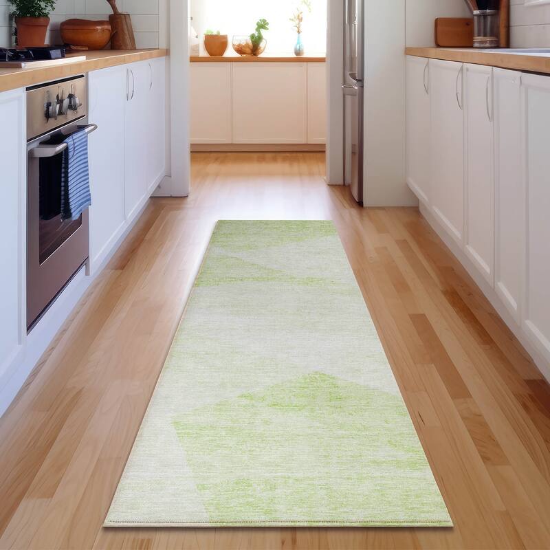 Premium Washable Super Soft Mayfield Rug - Aloe - 2' 3" x 7' 6" - Runner