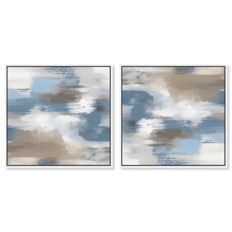 Beige and Cream II Canvas by Art Remedy - 16" x 20" - Gold