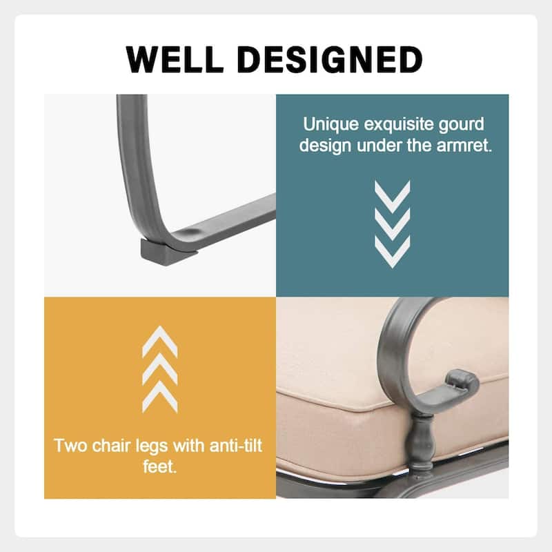 Nista 3-piece Outdoor Spring Metal Bistro Set by Havenside Home