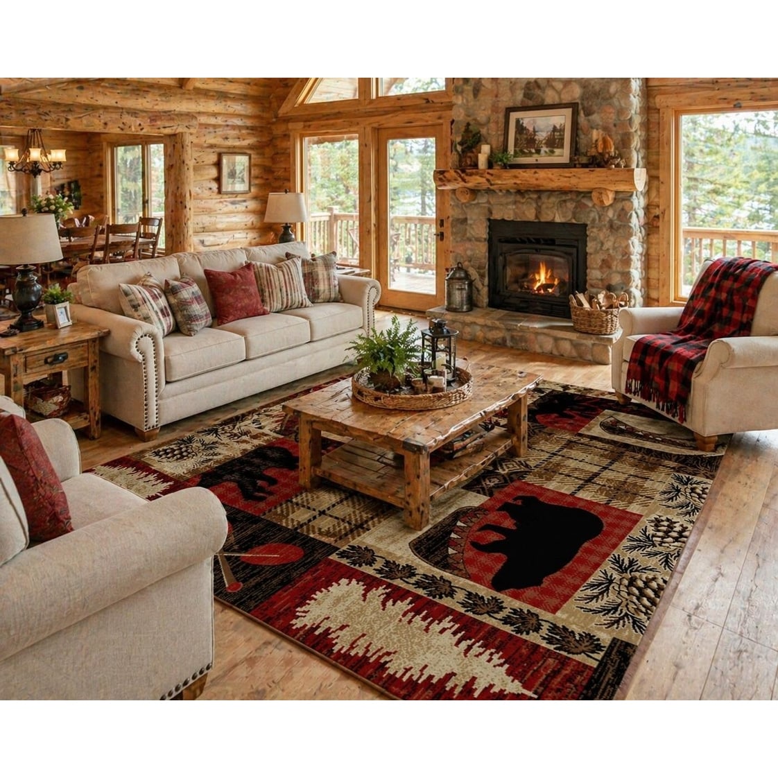 American Destination Fall Ridge Red Lodge Area Rug