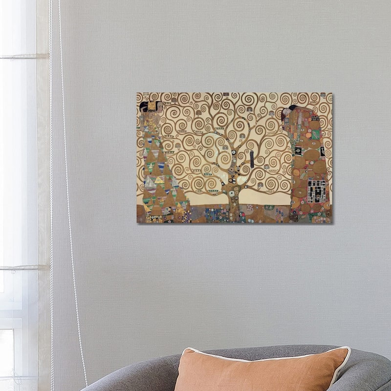 iCanvas "The Tree Of Life" by Gustav Klimt Canvas Print - 18x26x1.5
