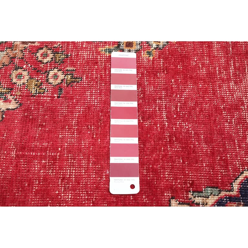 ECARPETGALLERY Hand-knotted Antalya Vintage Red Wool Rug - 6'5 x 9'2