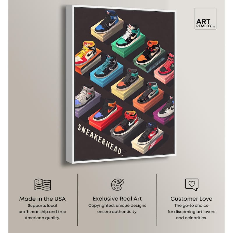Sneaker Collection Dreams Canvas by Art Remedy