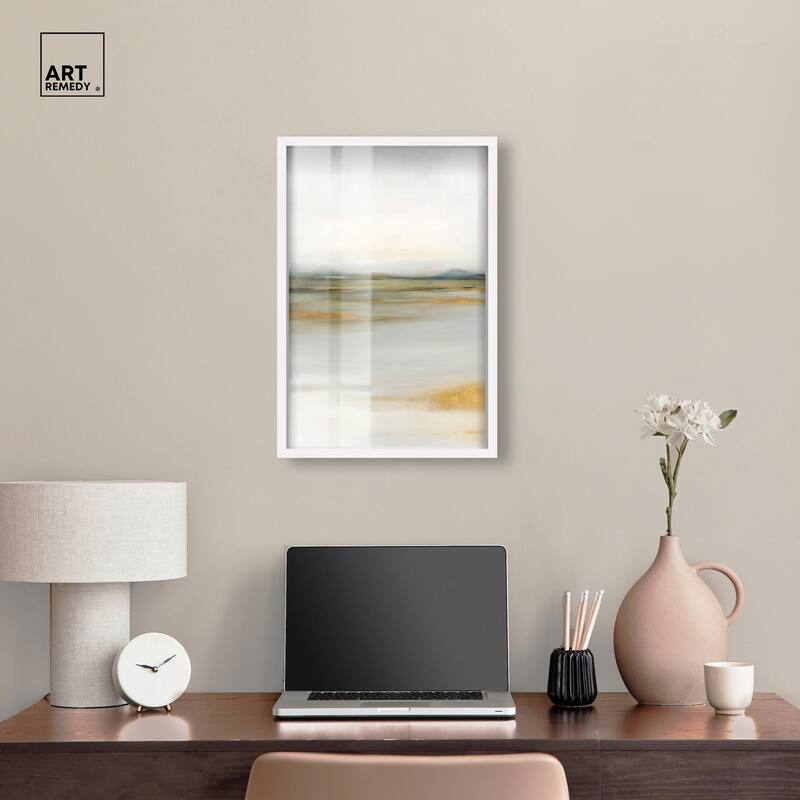 Misty Expanse I Shadowbox by Art Remedy