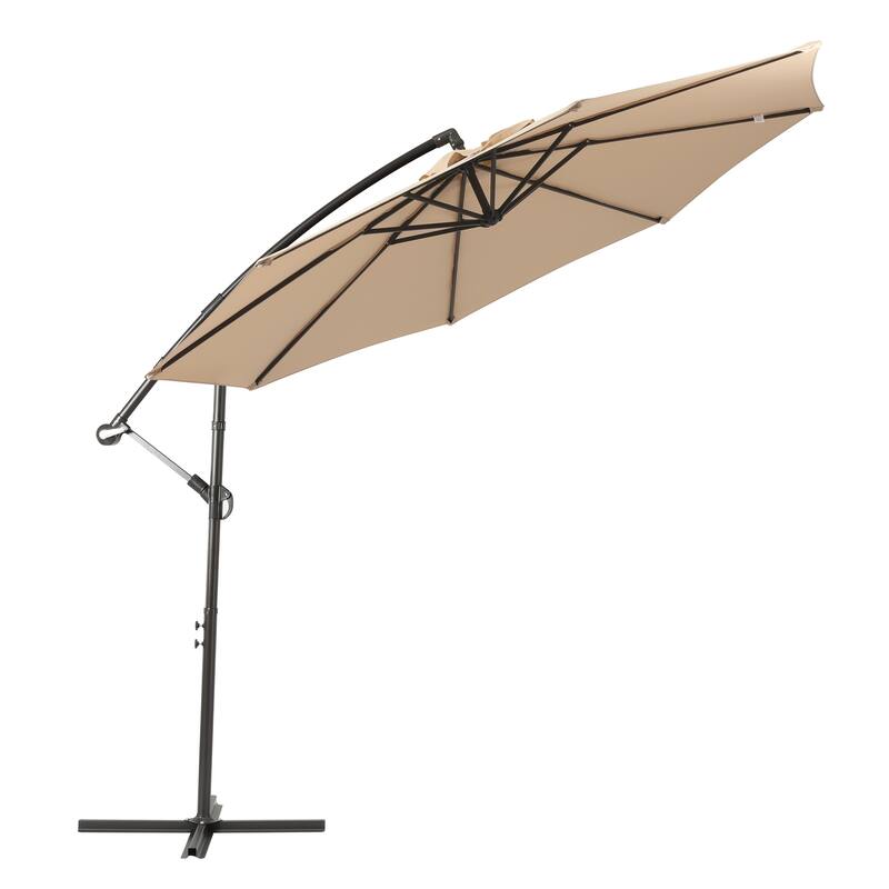 Weller 10-foot Offset Cantilever Hanging Patio Umbrella