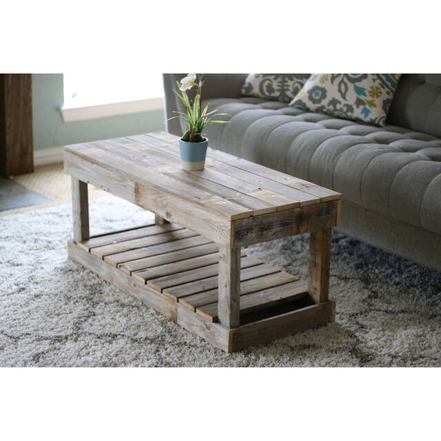 Slatted Bottom Coffee Table - Natural