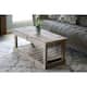 Slatted Bottom Coffee Table - Natural