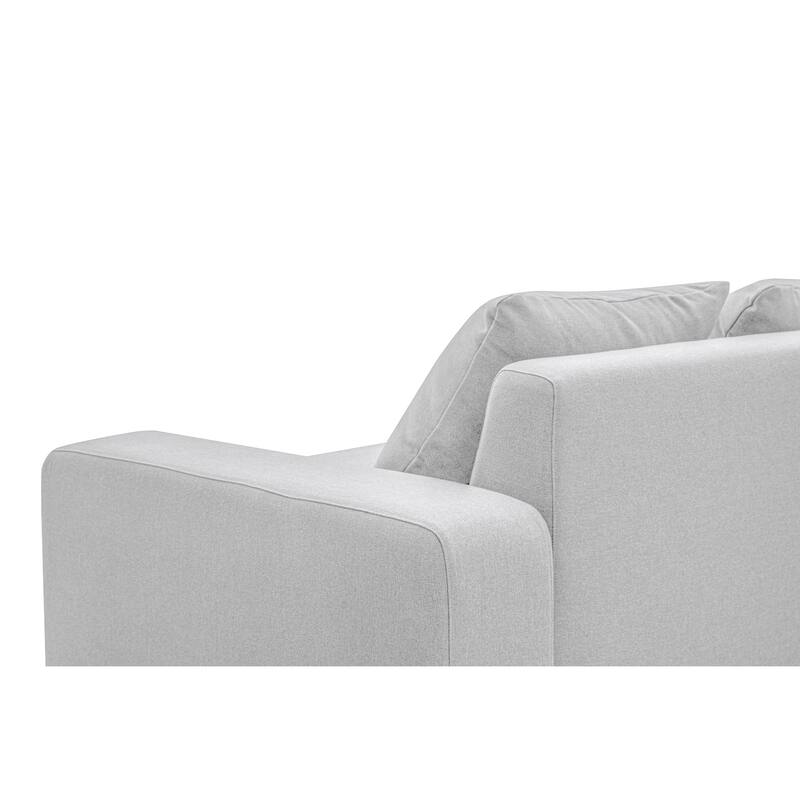 NADAAL STUDIOS Cavan Sofa, Wide Track Arms, Reversible Back Cushions, Feather-Fiber Bench Seat, Ivory
