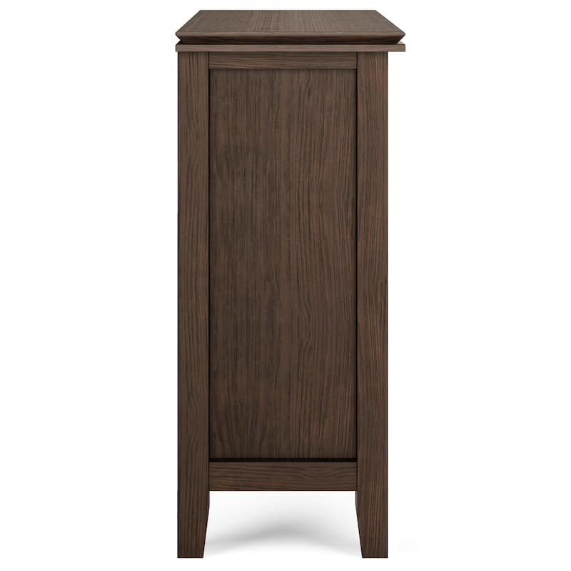 WYNDENHALL Stratford SOLID WOOD 30 inch Wide Low Storage Cabinet - 30"w x 14"d x 31" h