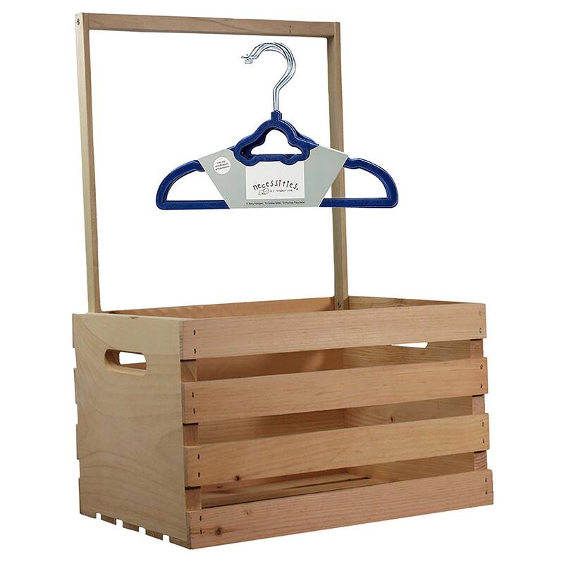 Baby Shower Wardrobe Crate & 10 Clothes Hangers Kit