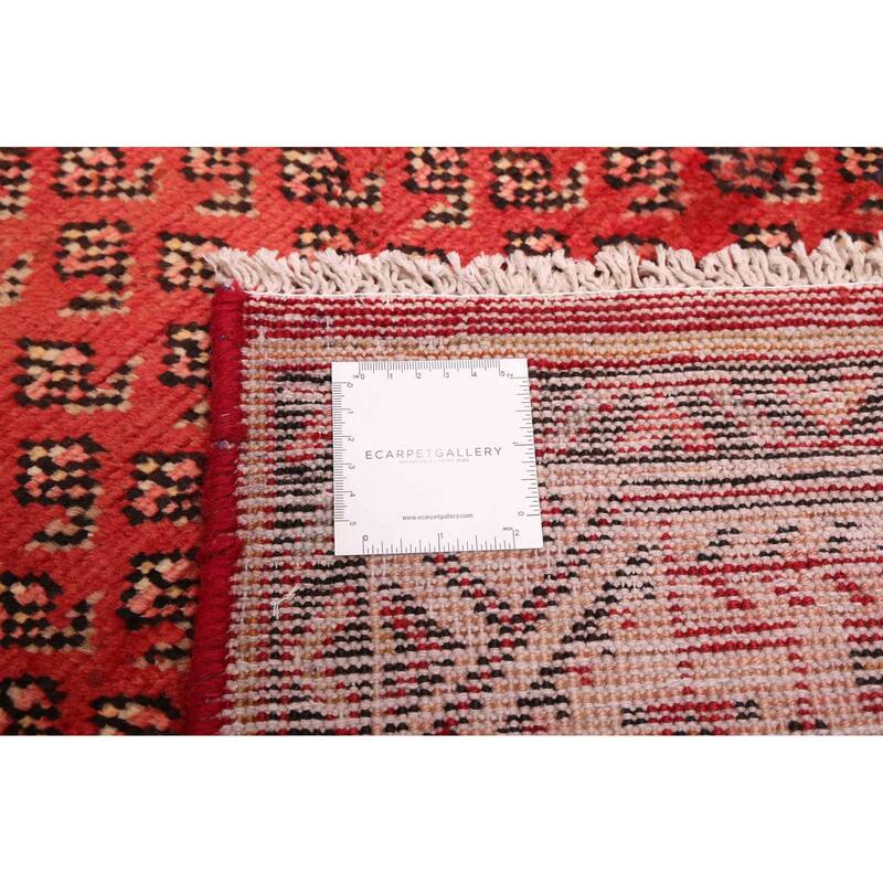 ECARPETGALLERY Hand-knotted Andelz Red Wool Rug - 3'3 x 10'2