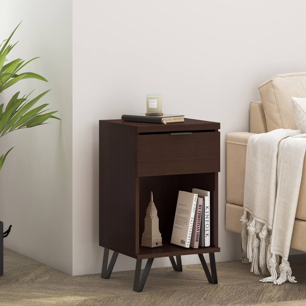 Norcross Tall Nightstand with Drawer by Christopher Knight Home