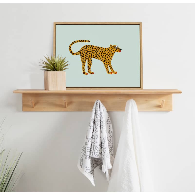 Kate and Laurel Sylvie Cat Canvas by Bouffants and Broken Hearts