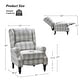preview thumbnail 24 of 74, Olympus Upholstered Classic Manual Wingback Recliner with Spindle Legs by HULALA HOME
