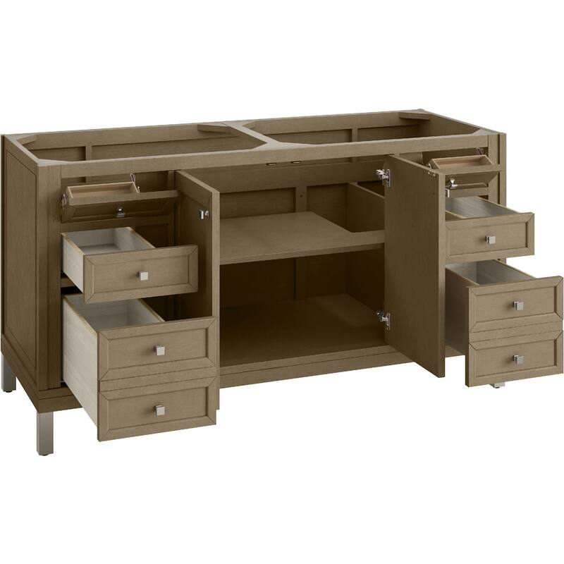 James Martin Vanities 503-V60D-FEJP Chicago 60" Free Standing Double