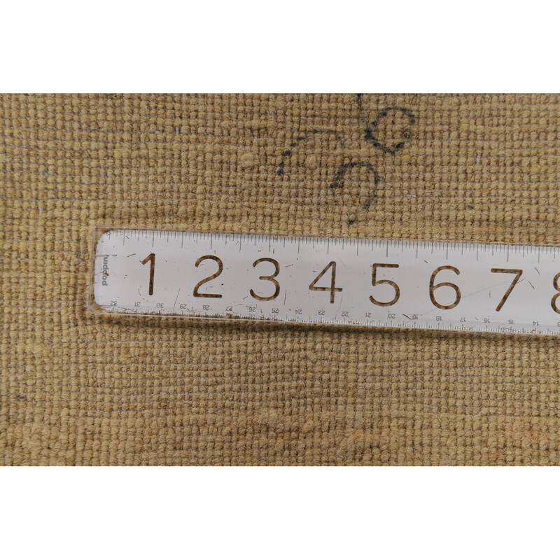 Modern Gabbeh Oriental Rug Handmade Beige Accent Wool Carpet - 2'9"x 4'2"