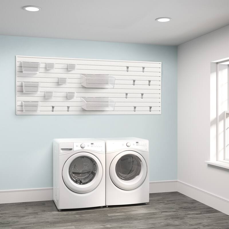 Flow Wall 21 Piece PVC Laundry and Utility Storage Set