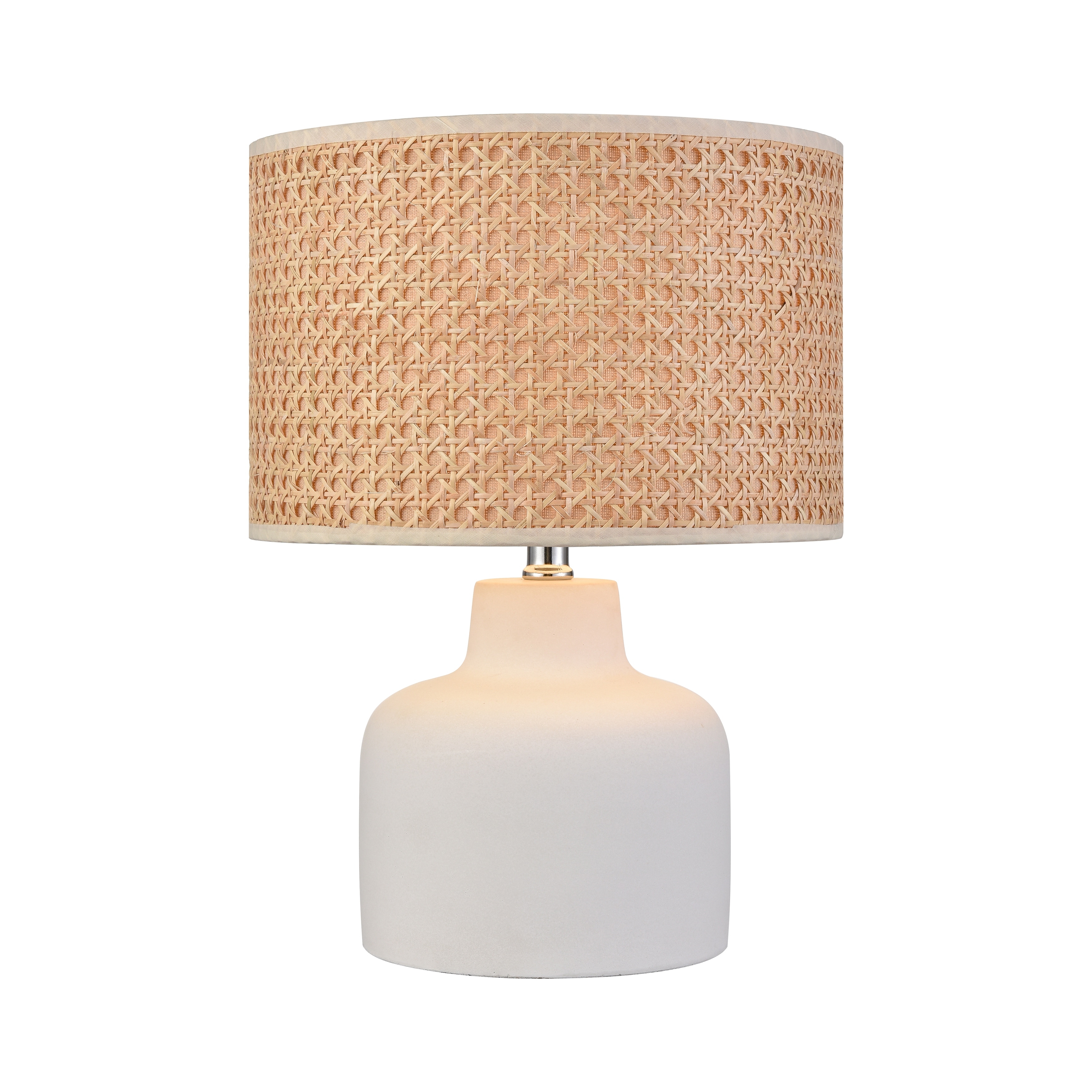 Atlas Lighting Rockport 17'' High 1-Light Table Lamp - Matte White