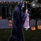 preview thumbnail 12 of 11, Haunted Hill Farm Soul Sucker Demon Reaper by Tekky, Premium Talking Halloween Animatronic, Plug-In or Battery