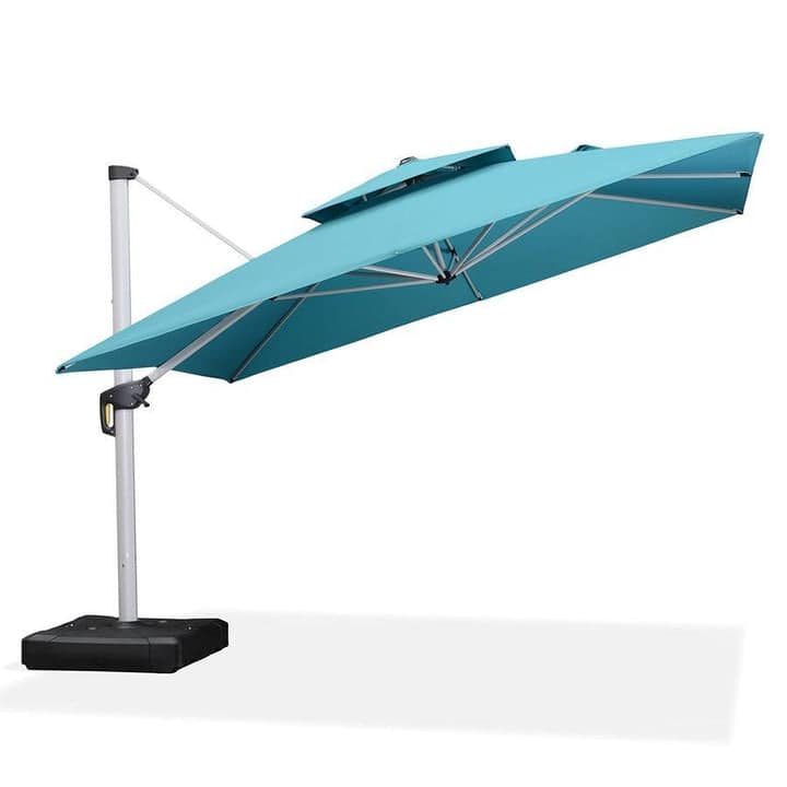 PURPLE LEAF 11 ft Square Patio Offset Umbrella