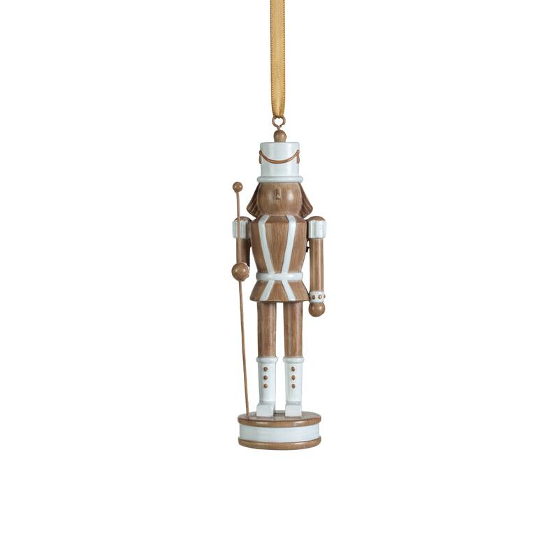 Gelsey Nutcracker with Pole Hanging Ornaments, Set of 4