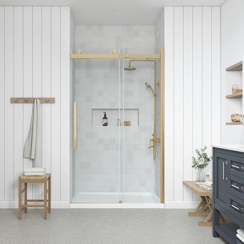 Miseno MSD-BELS48-15SGP-WM Bel 78-3/4" High x 48-1/8" Wide Sliding - Gold