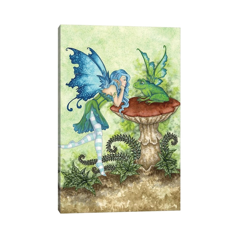iCanvas "Frog Gossip" by Amy Brown Canvas Print