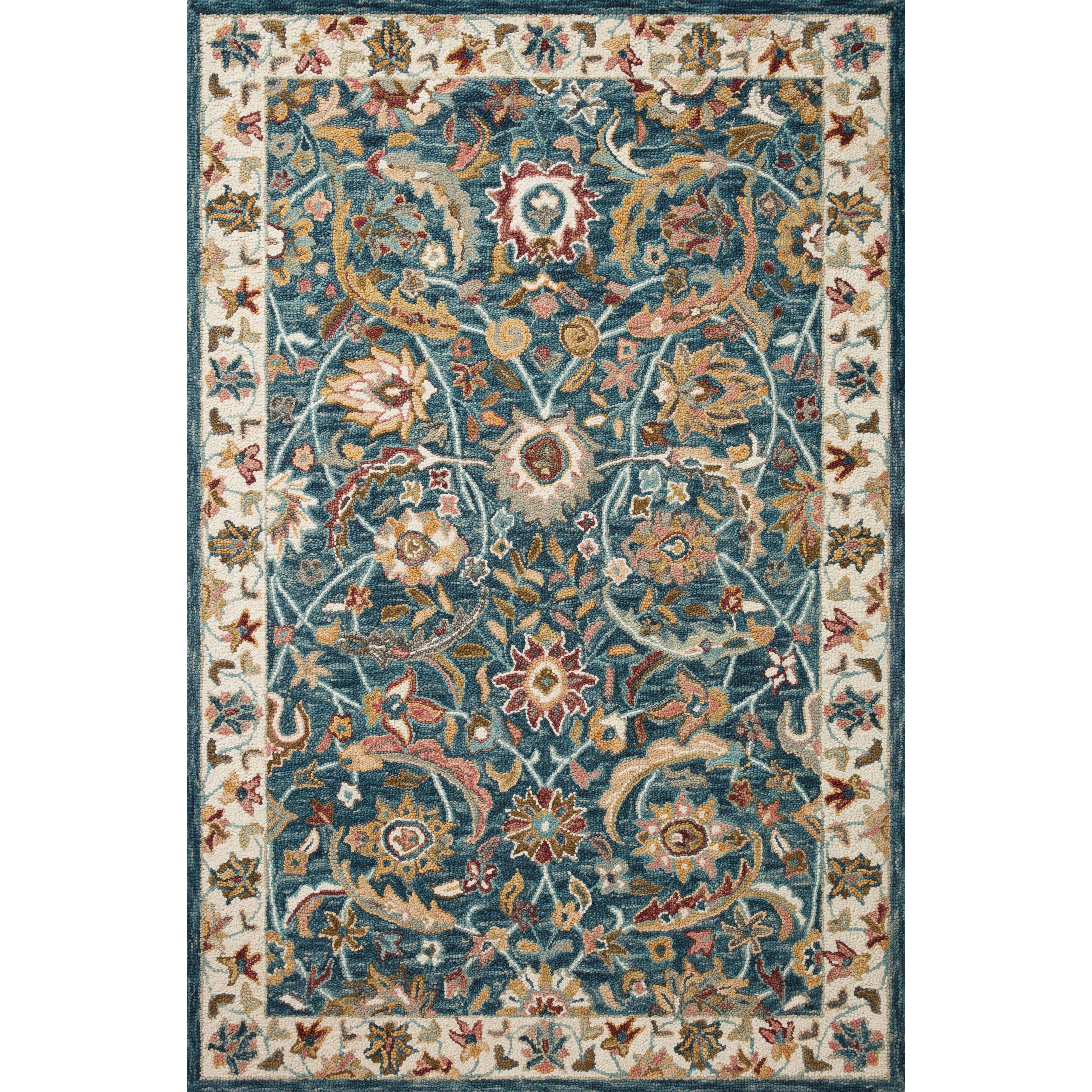 Alexander Home Madeline 100% Wool Hand-Hooked Heritage Area Rug