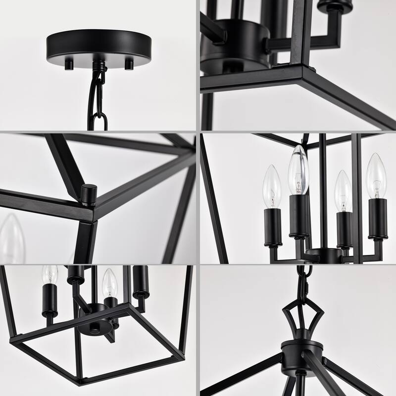 Buelex Lamp Post Lantern Style Iron Chandelier