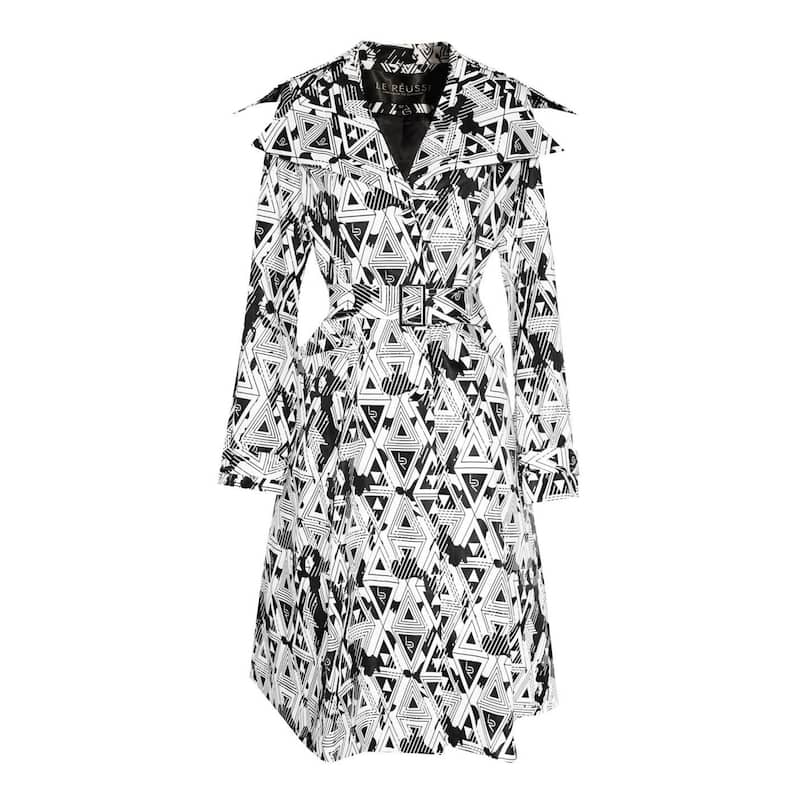 Amour Geometric Long Jacket - M
