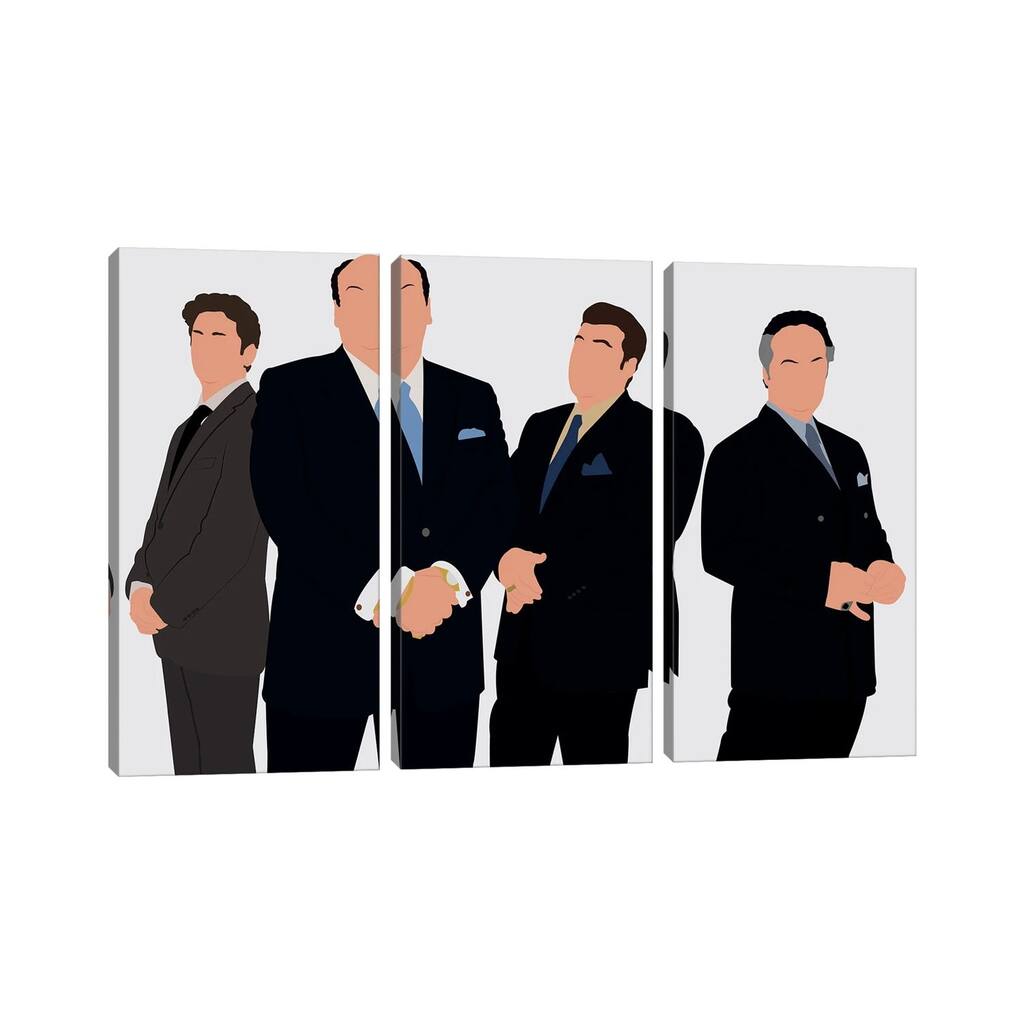 iCanvas "The Sopranos" by BoRiljana 3-Piece Canvas Wall Art Set
