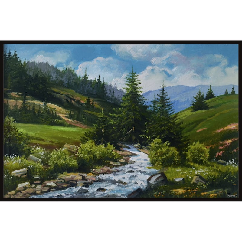 Land of Peace Floater Framed Print on Canvas
