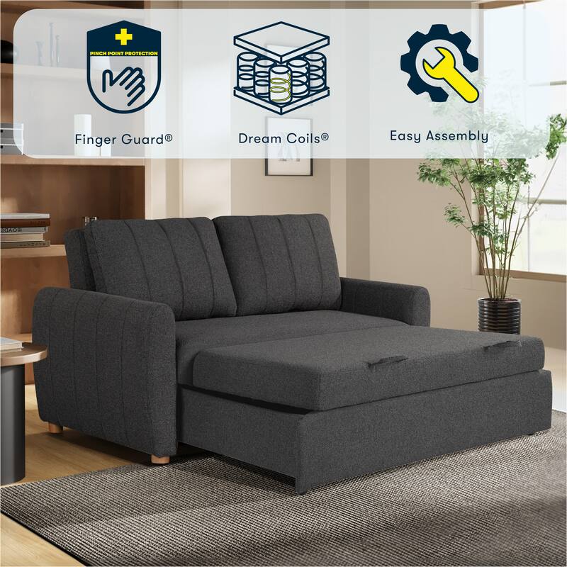 Serta Gavin Convertible Loveseat