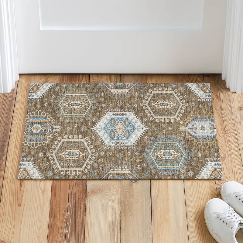 Machine Washable Indoor/ Outdoor Global Akron Chantille Rug