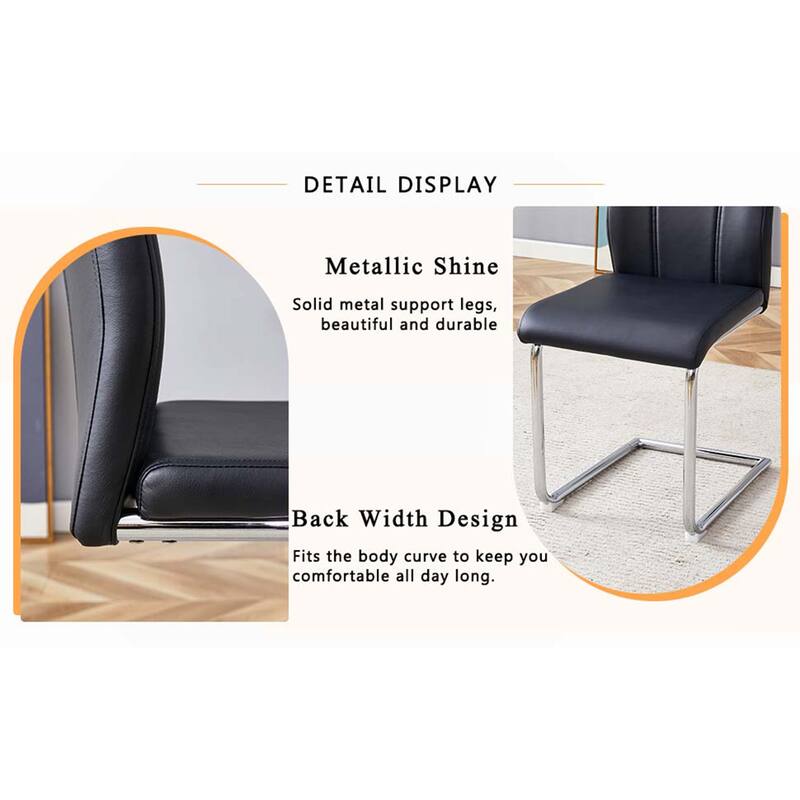 PU Dining Chair Set(Set of 6)