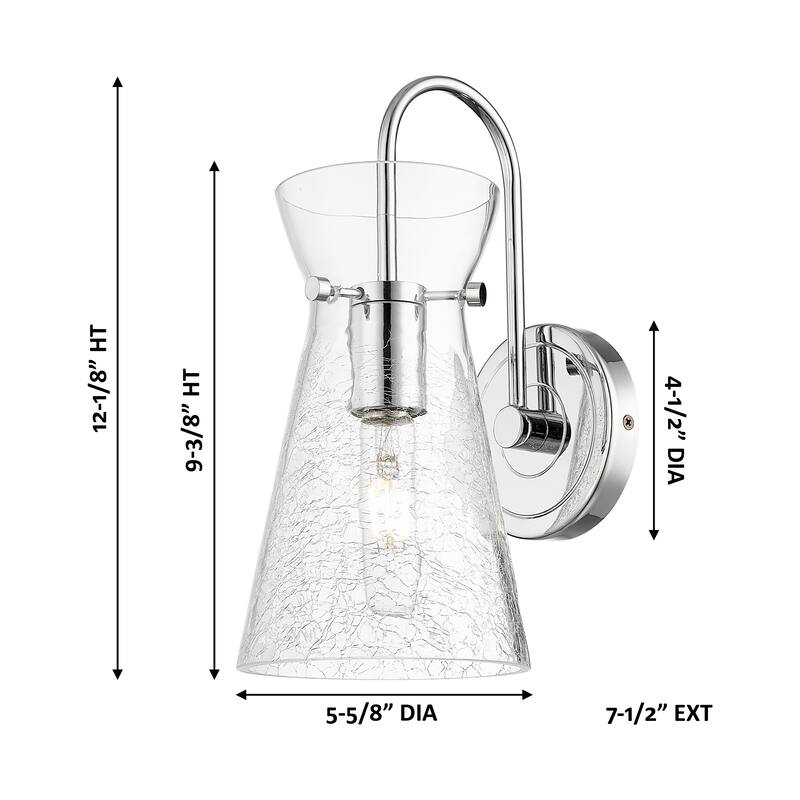 Innovations Lighting Nicole - 1 Light 6" Sconce - Clear Shade