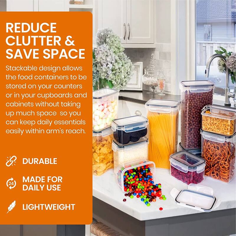 Cheer Collection Set of 14 Airtight Food Storage Containers Set of 14