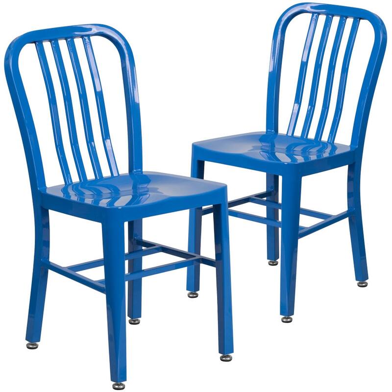 2 Pack Metal Indoor-Outdoor Chair