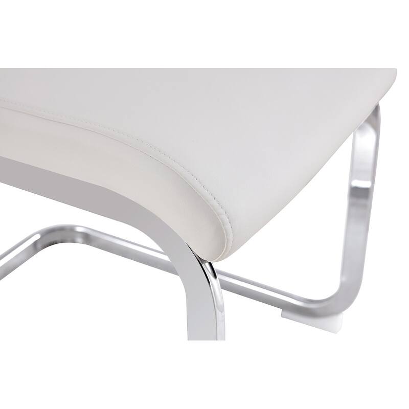 Dining Chairs,PU Faux Leather High Back Side Chair (Set of 4)