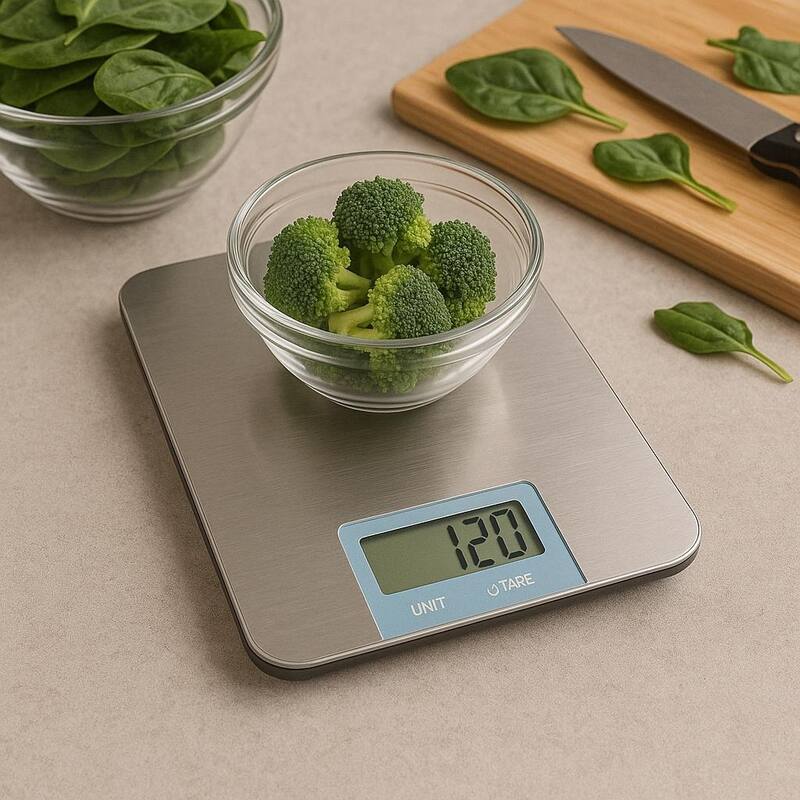 Creative Home Stainless Steel Digital Kitchen Scale with LCD Display